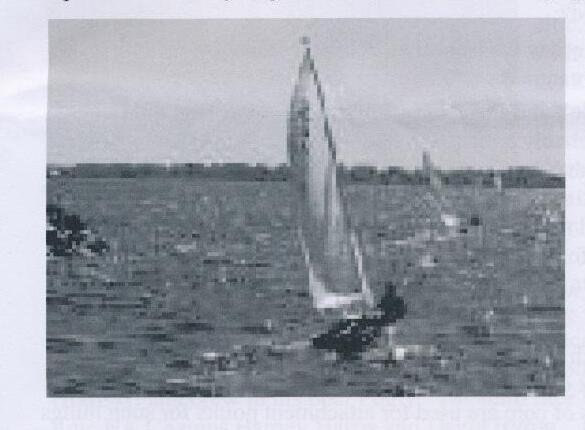 An Albacore sailing upwind
