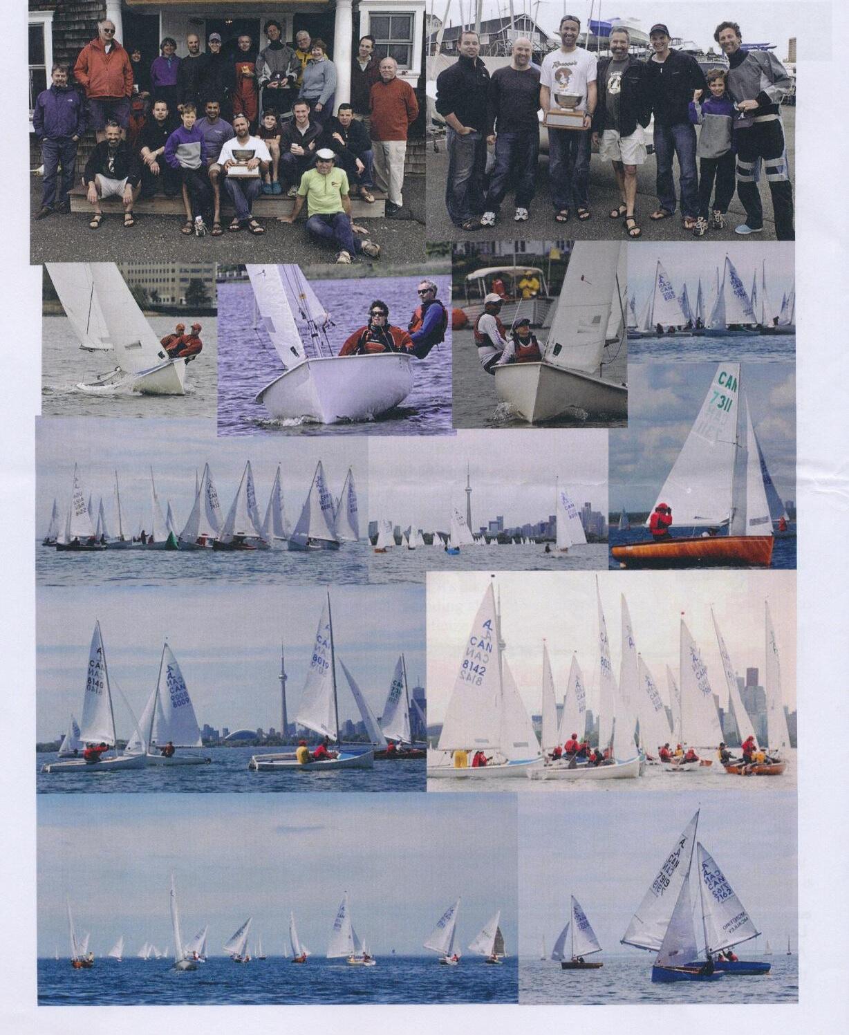 Collage of racing and group photos from the Mid-Atlantics and North Americans regattas