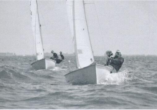 Two Albacores crashing through waves side by side