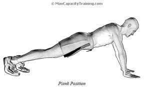 Illustration of a person holding a plank position