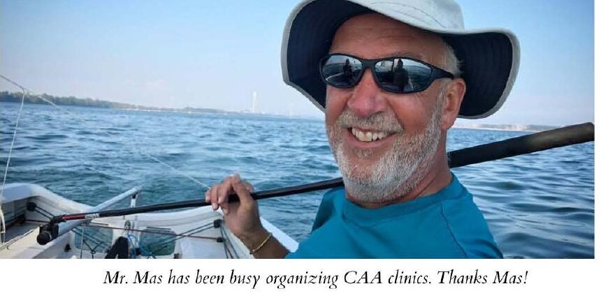 Chris Maslowski on the water