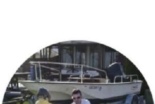 Henry Pedro on a boat