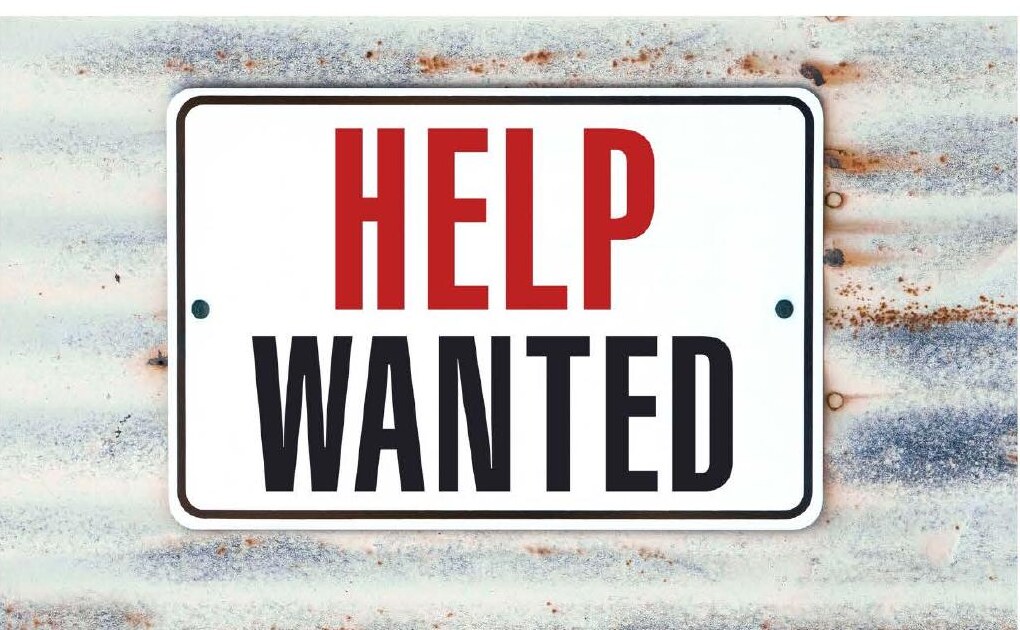 A Help Wanted sign