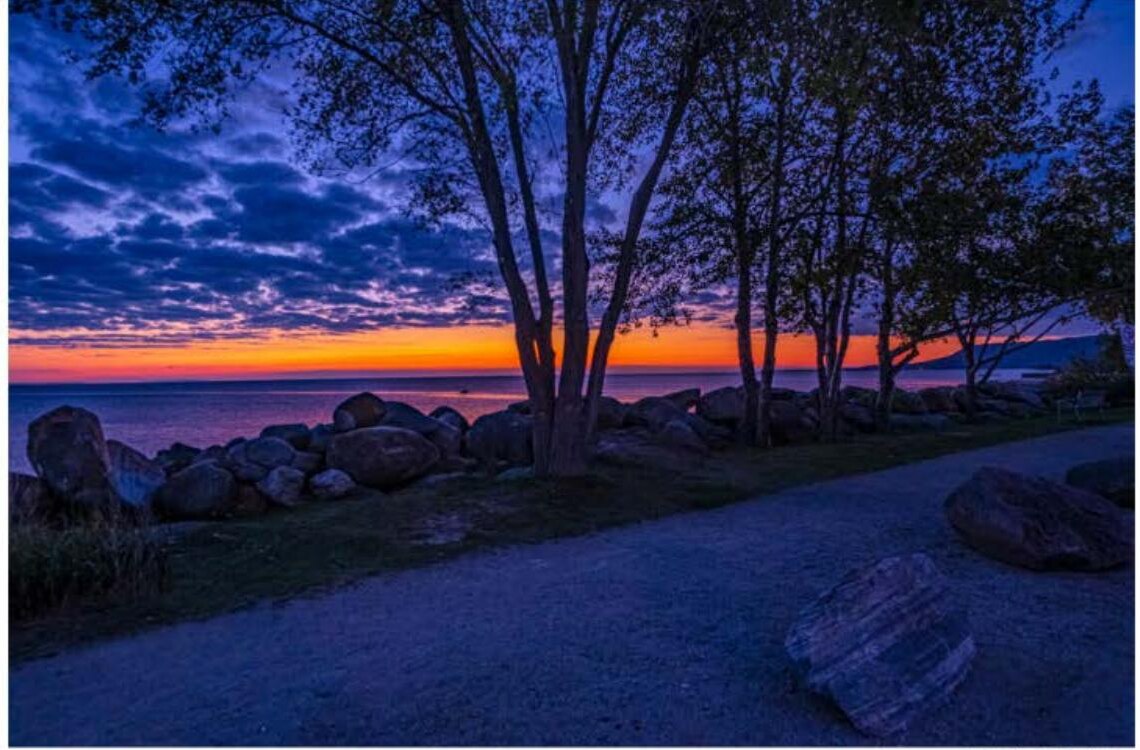 Sunset in Thornbury, Ontario during Canadians Championship October 2023
