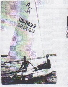 Joanna and Keith sailing Albacore US-7499