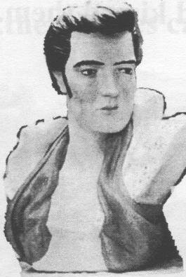The El Vice trophy: a painted bust of Elvis Presley