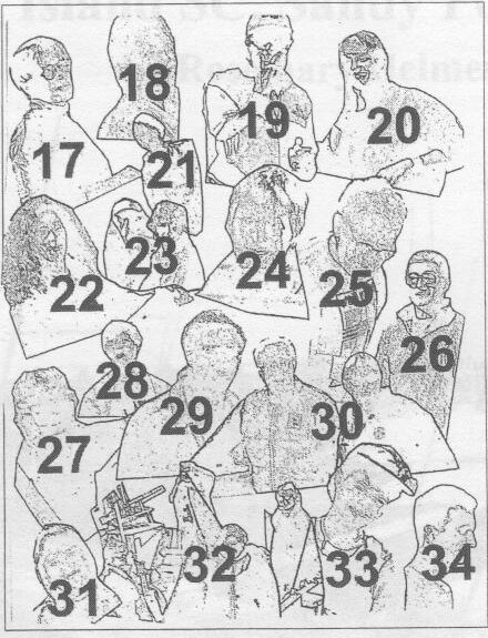 Numbered line-drawing key (17 to 34) to the More Competitors collage