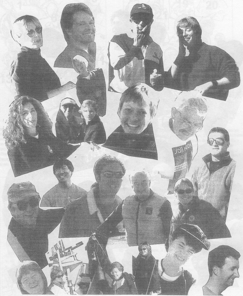 Second photo collage of competitors at the 1997 Canadian Albacore Championships