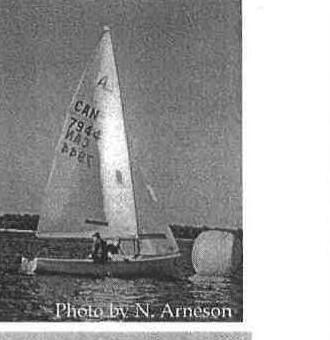 Year 2000 CAA Commodore Heather Macnaughton and crew Neil Wilson at the 1999 Internationals