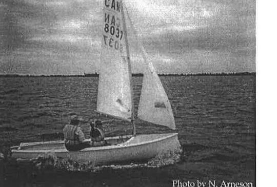 Tim Broughton and Karen Marshall sailing CAN 8037