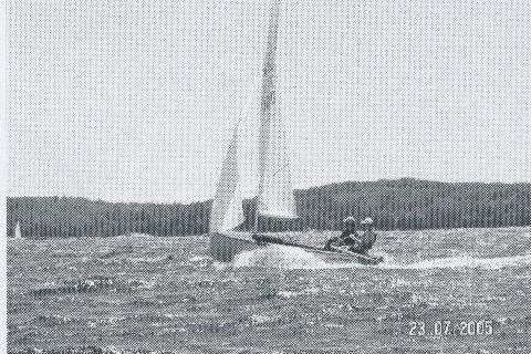 Albacore sailing near Parry Sound
