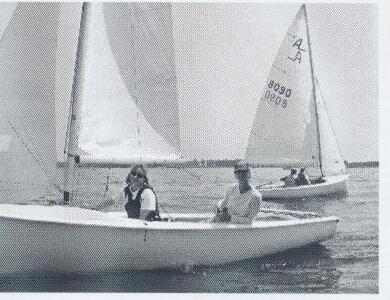 Two Albacores sailing side by side