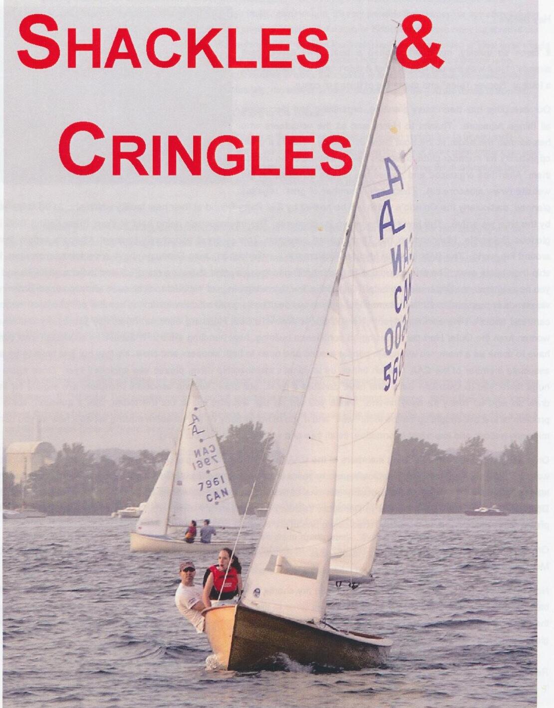 Shackles & Cringles cover, Spring 2007, two Albacores sailing in light mist