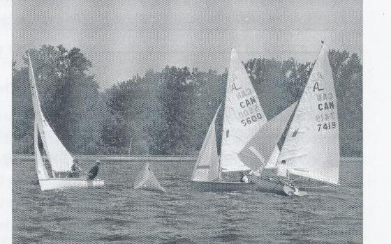 Two Albacores rounding a mark